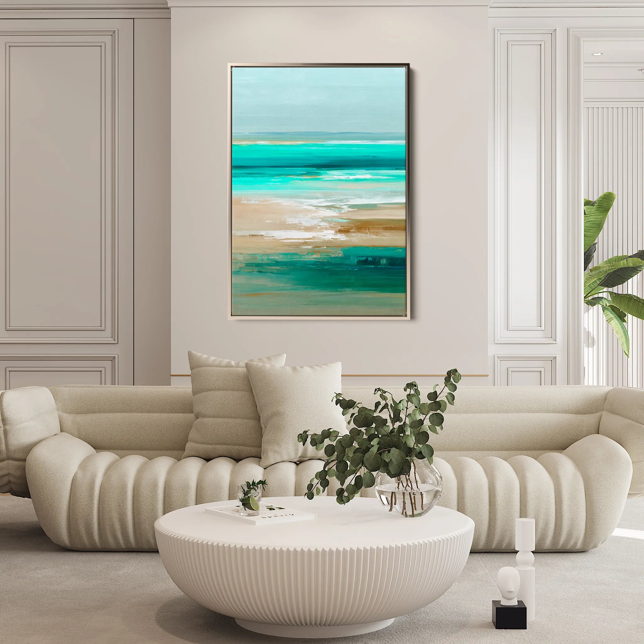 Abstract 1941 Canvas Art 18" x 24" / 45 x 60 cm / Black