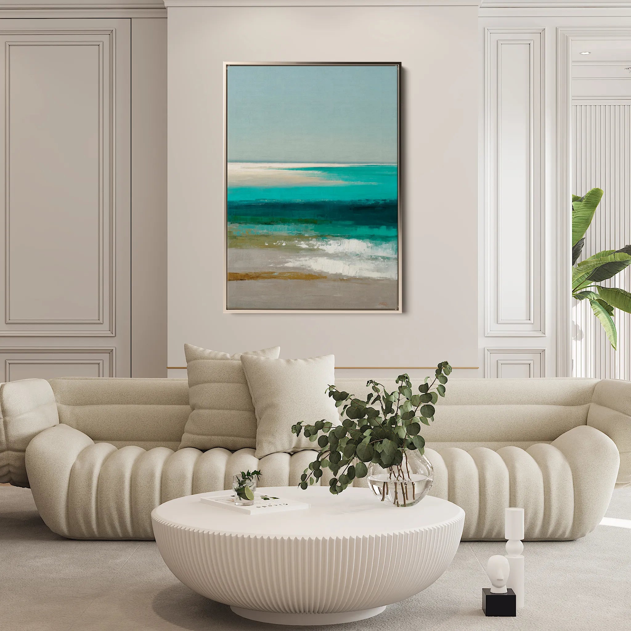 Abstract 1942 Canvas Art 18" x 24" / 45 x 60 cm / Black