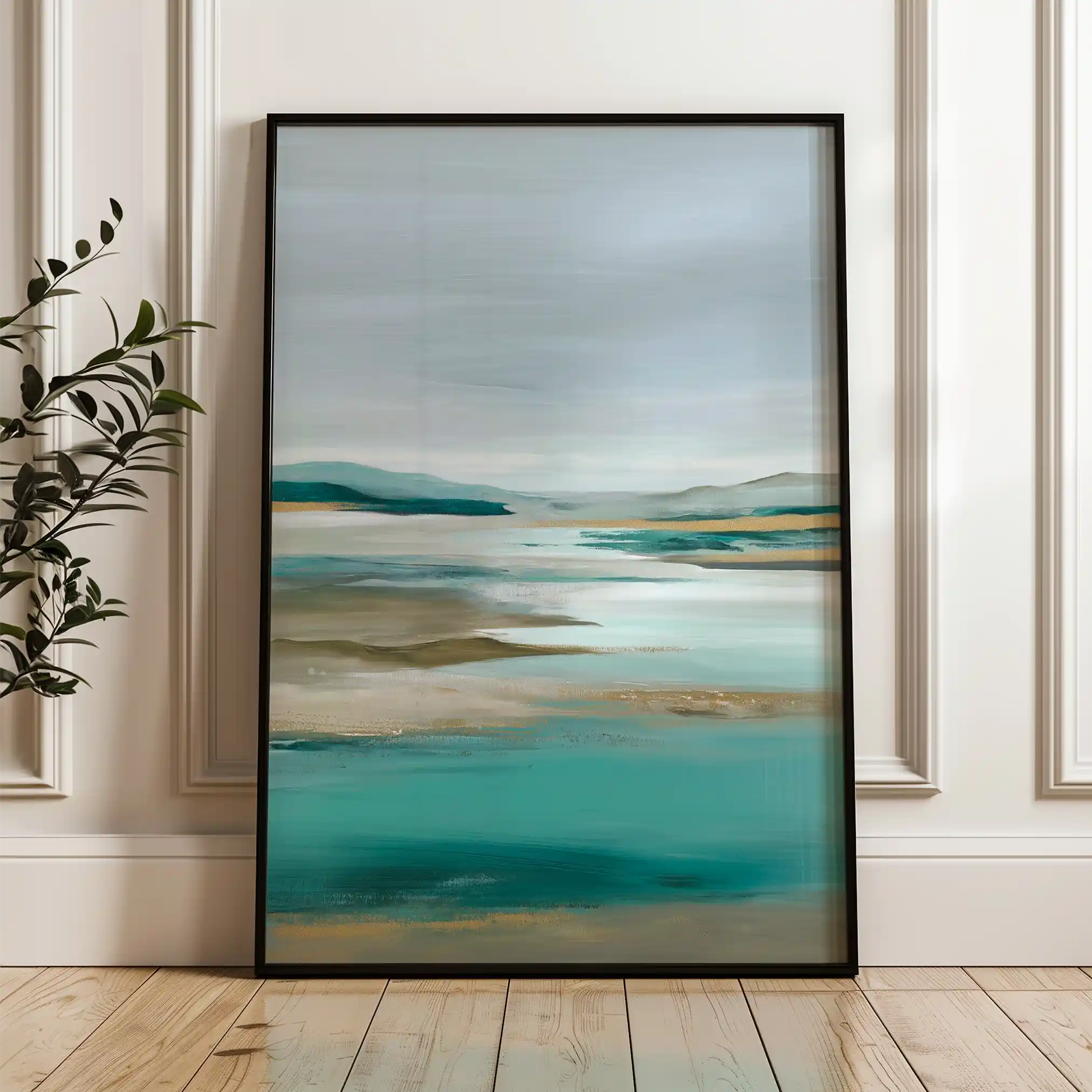 Abstract 1943 Canvas Art 60 x 40 cm / Black