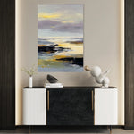 Abstract 1944 Canvas Art 18" x 24" / 45 x 60 cm / Black