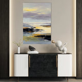 Abstract 1944 Canvas Art 18" x 24" / 45 x 60 cm / Black