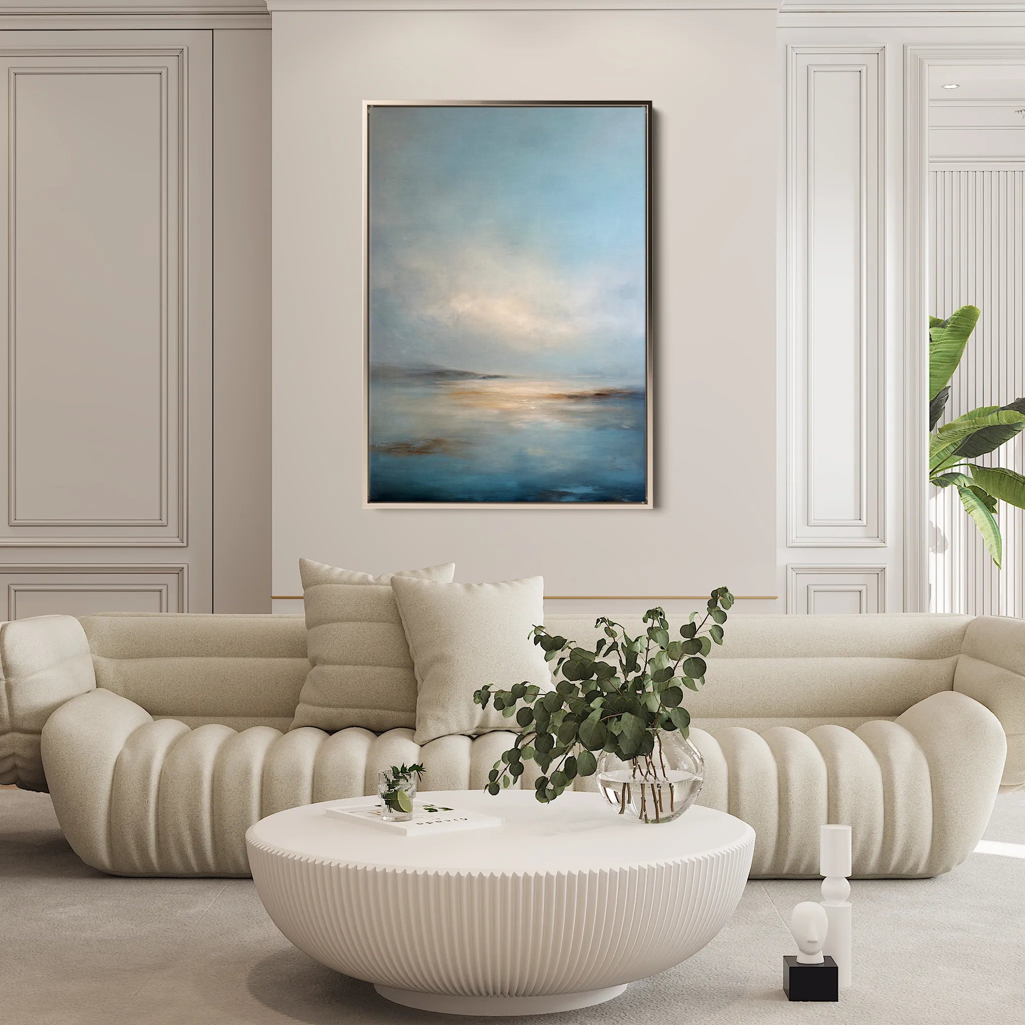 Abstract 1946 Canvas Art 18" x 24" / 45 x 60 cm / Black