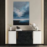 Abstract 1947 Canvas Art 18" x 24" / 45 x 60 cm / Black
