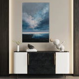 Abstract 1947 Canvas Art 18" x 24" / 45 x 60 cm / Black