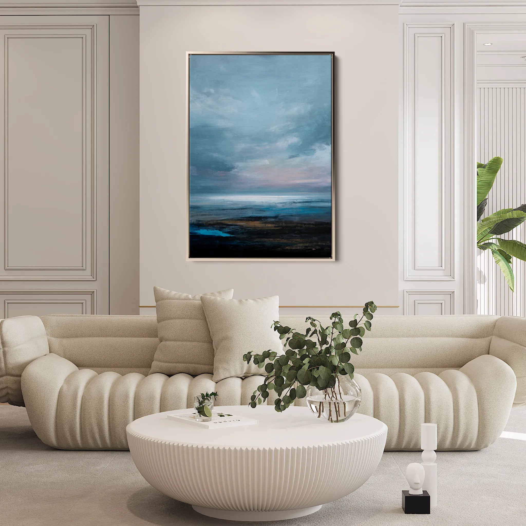 Abstract 1948 Canvas Art 18" x 24" / 45 x 60 cm / Black