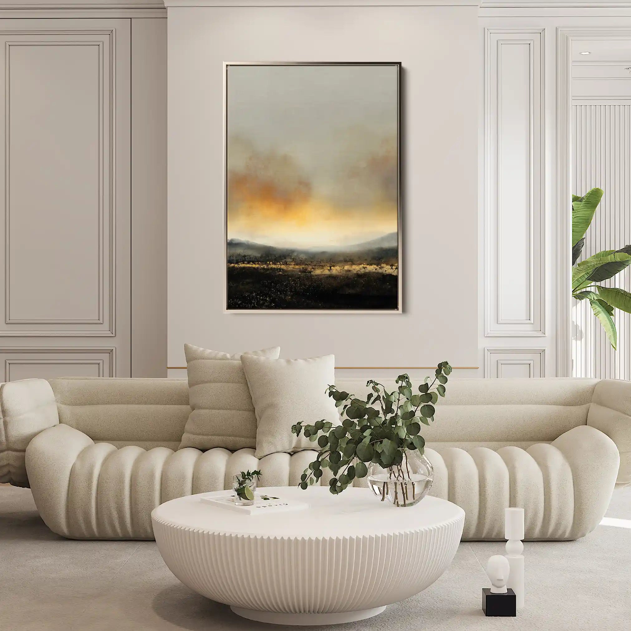 Abstract 1949 Canvas Art 60 x 40 cm / Black