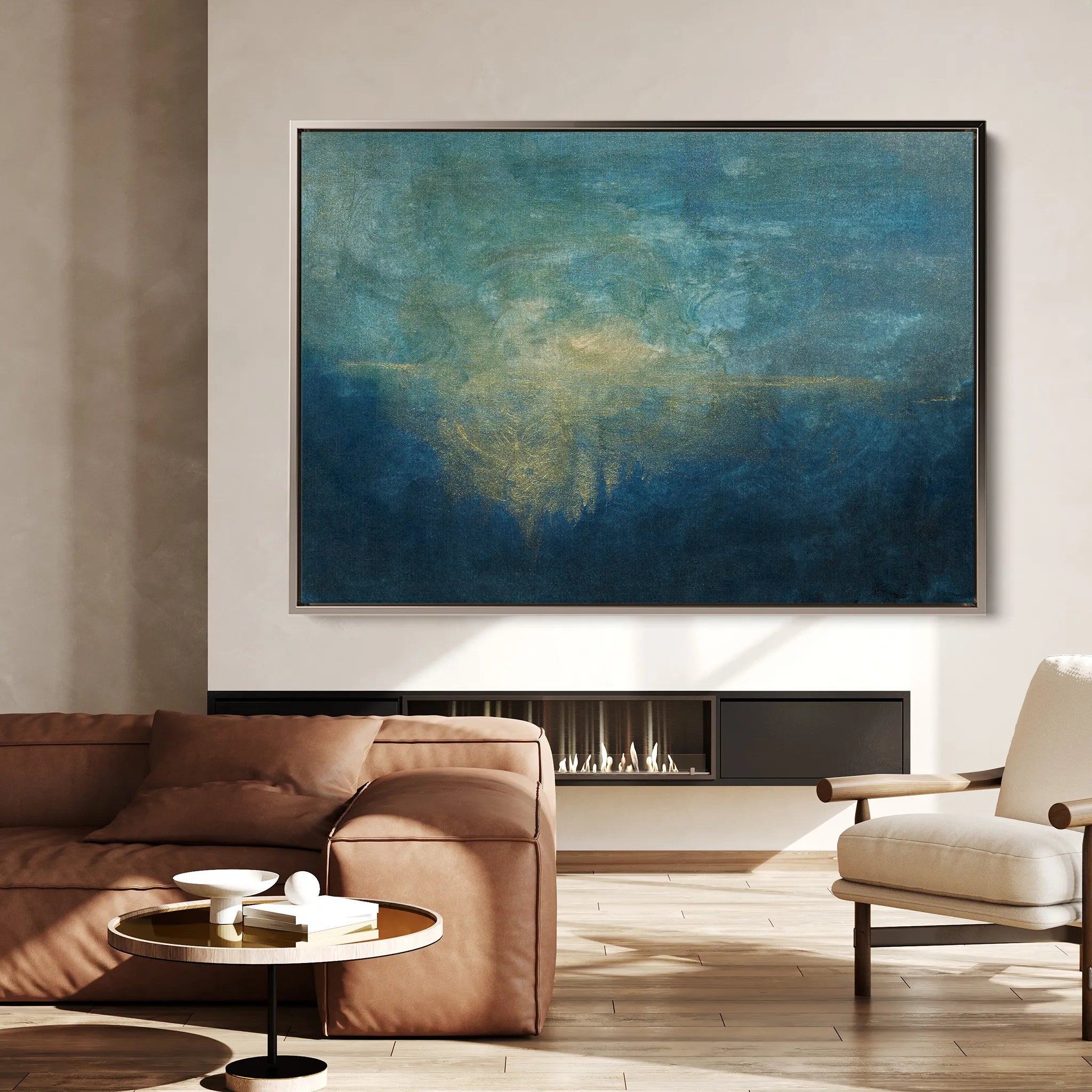 Abstract 195 Canvas Art 18" x 24" / 45 x 60 cm / Black