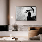 Animals 195 Canvas Art 18" x 24" / 45 x 60 cm / Black