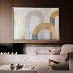 Boho 195 Canvas Art 18" x 24" / 45 x 60 cm / Black
