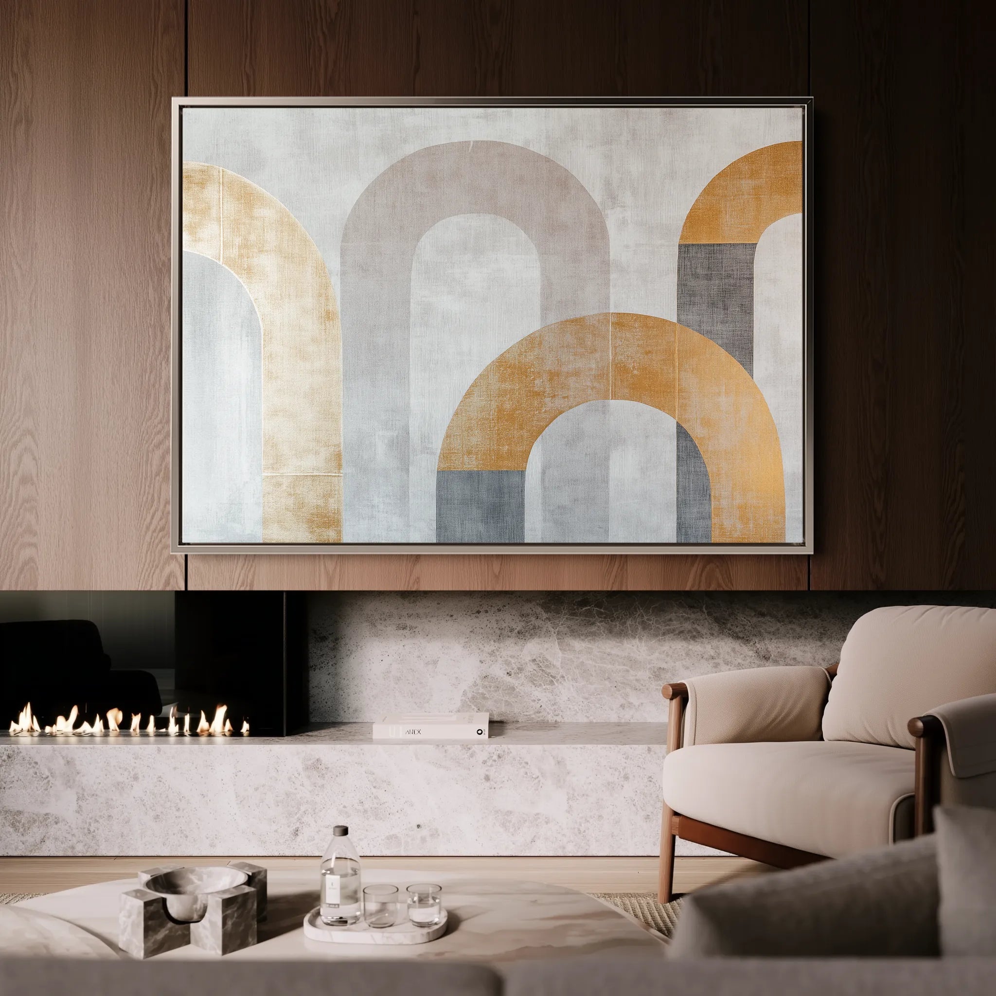 Boho 195 Canvas Art 18" x 24" / 45 x 60 cm / Black