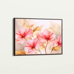 Floral 195 Canvas Art 18" x 24" / 45 x 60 cm / Black