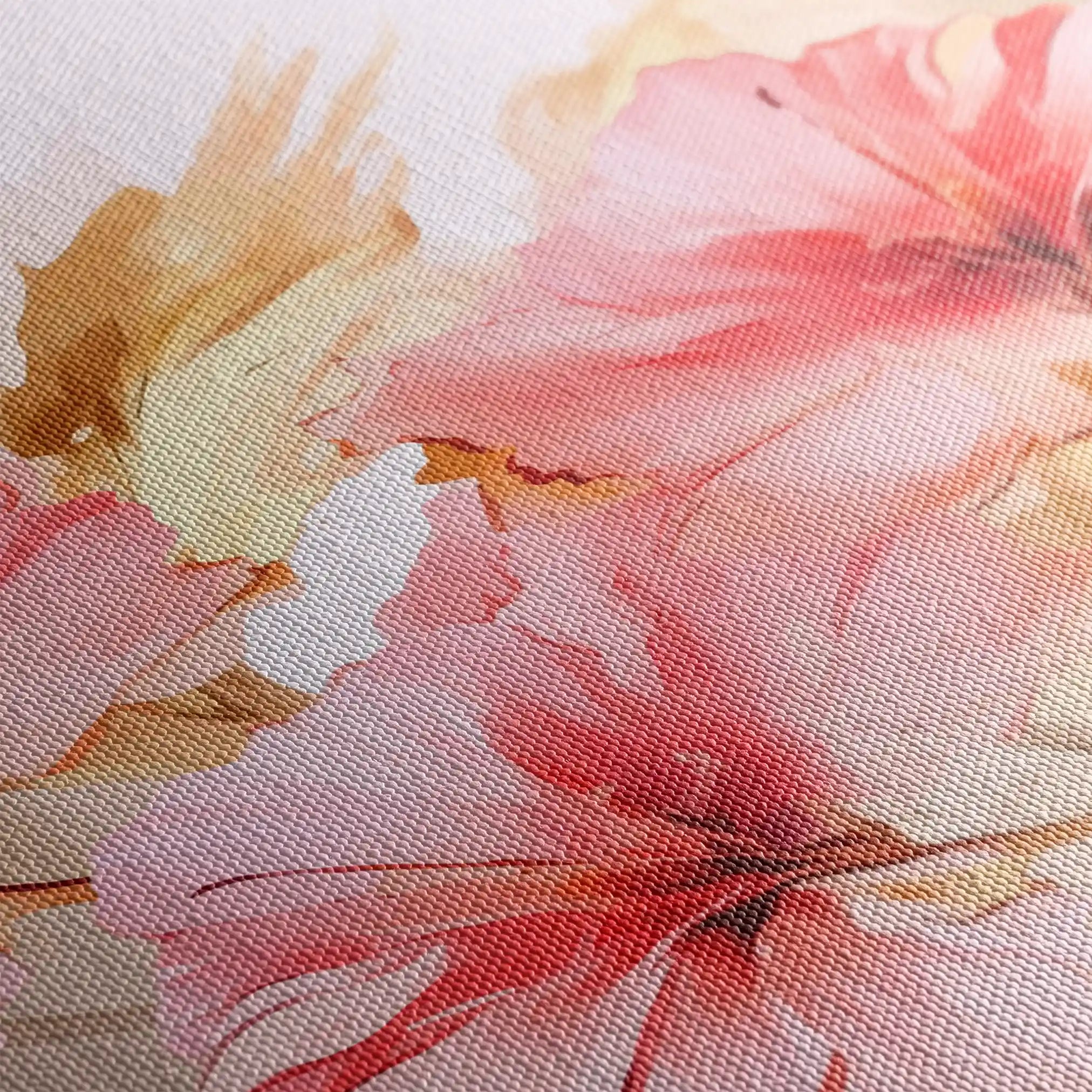 Floral 195 Canvas Art 60 x 40 cm / Black