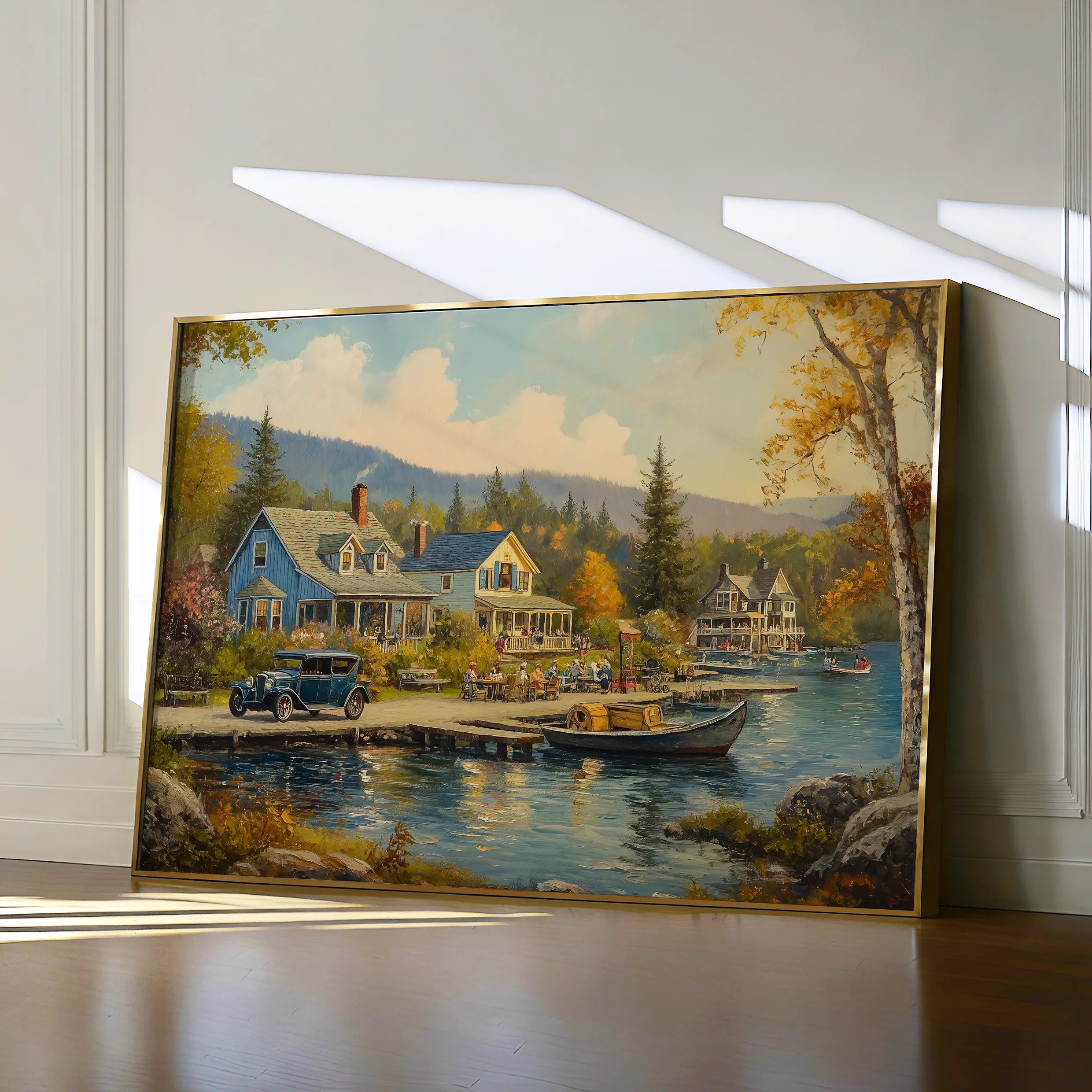 Landscape 195 Canvas Art 18" x 24" / 45 x 60 cm / Black