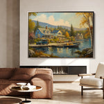 Landscape 195 Canvas Art 18" x 24" / 45 x 60 cm / Black