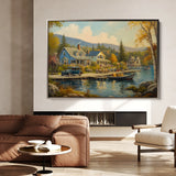 Landscape 195 Canvas Art 18" x 24" / 45 x 60 cm / Black
