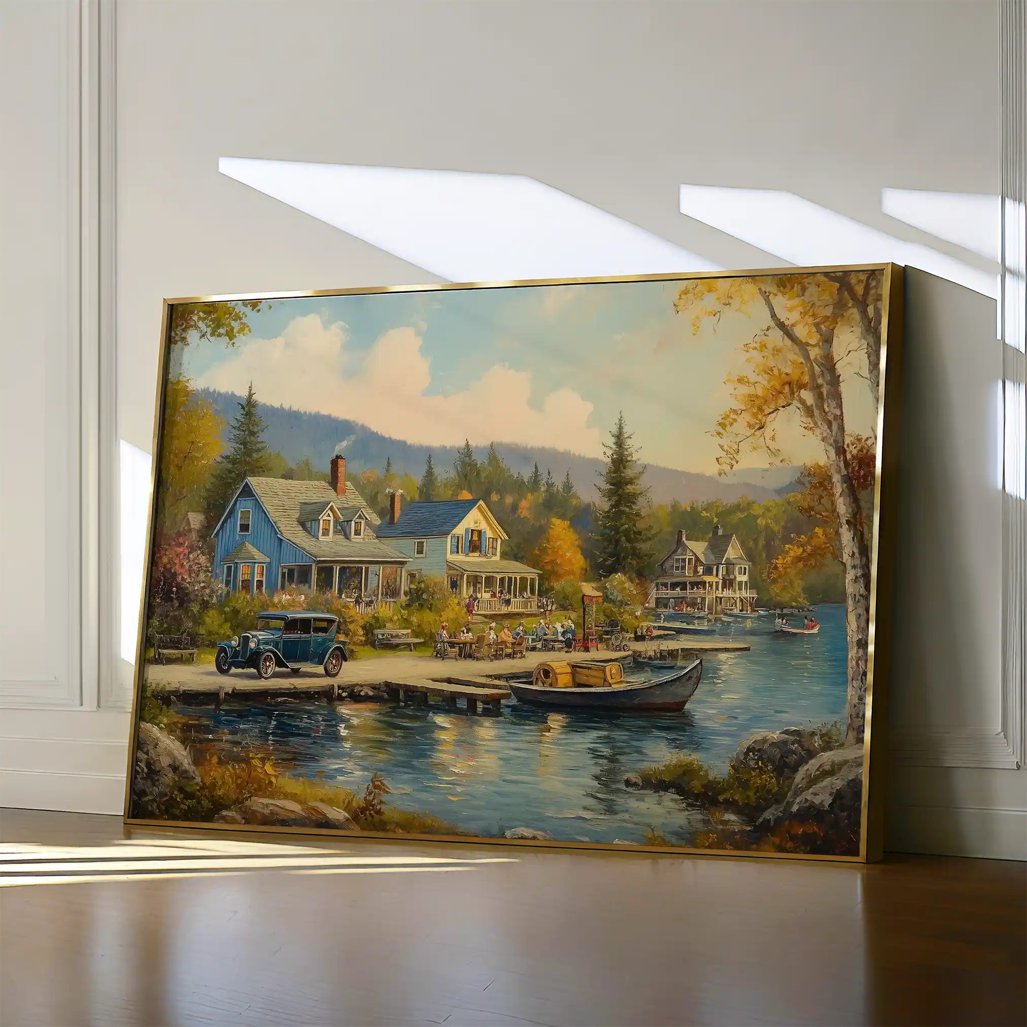 Landscape 195 Canvas Art 60 x 40 cm / Black