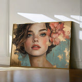 Portrait 195 Canvas Art 18" x 24" / 45 x 60 cm / Black