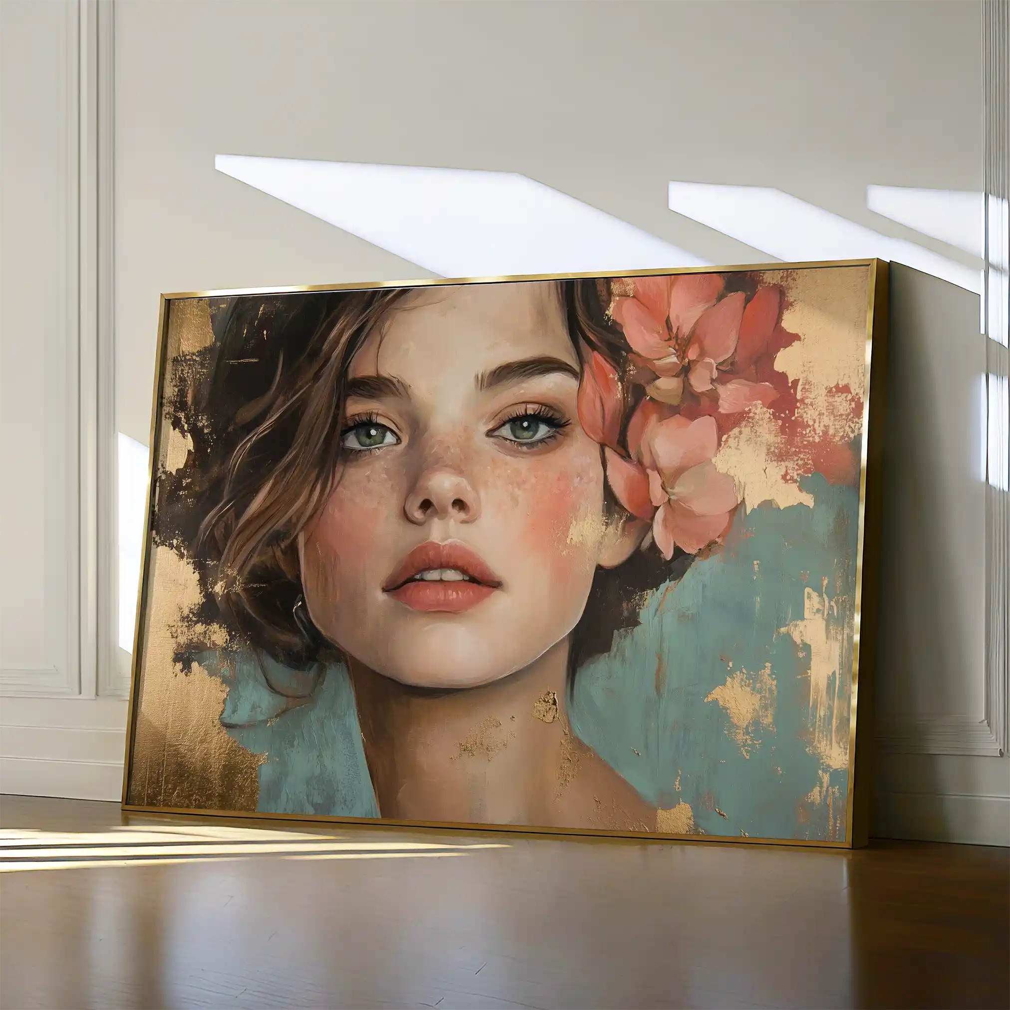 Portrait 195 Canvas Art 60 x 40 cm / Black