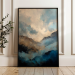 Abstract 1954 Canvas Art 18" x 24" / 45 x 60 cm / Black