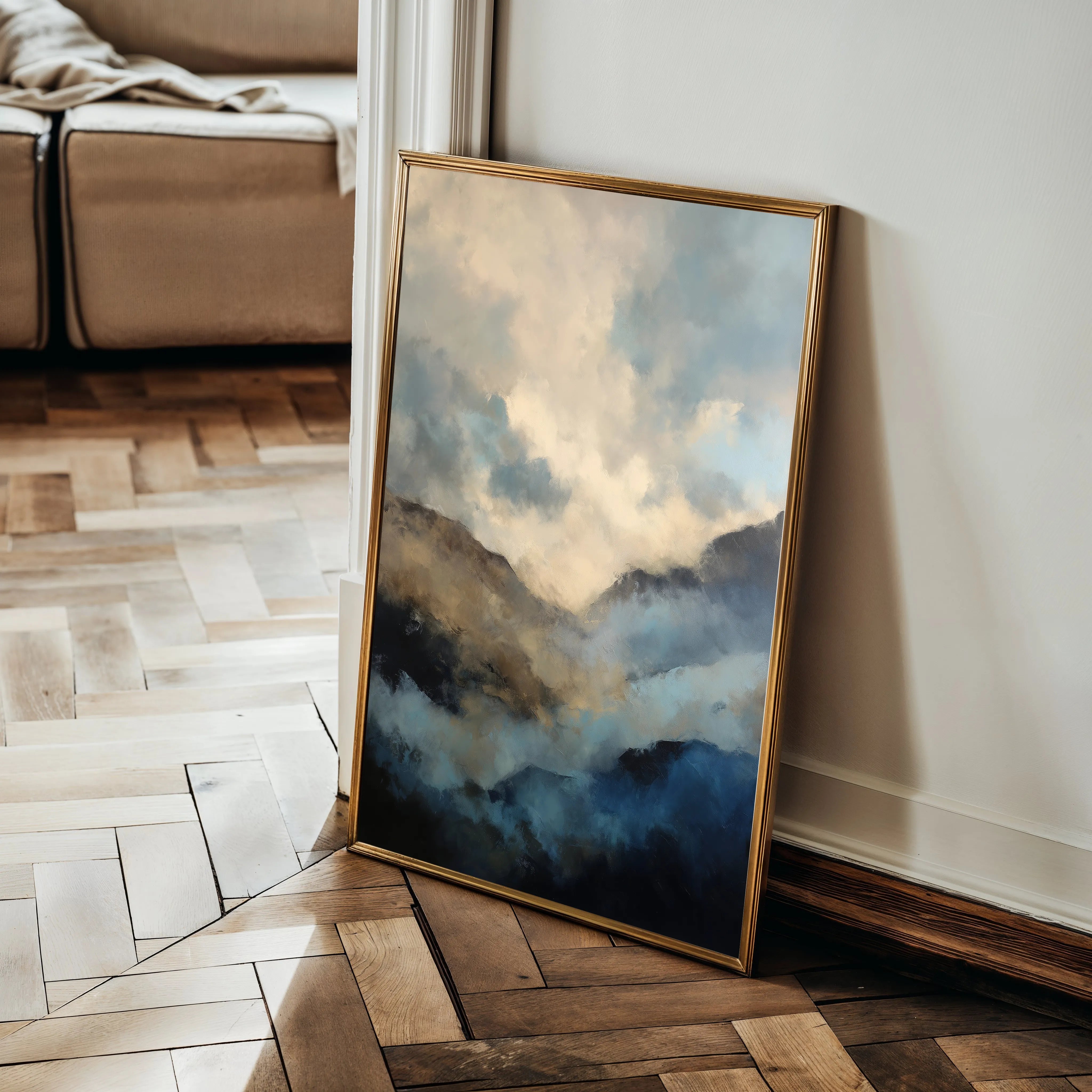 Abstract 1954 Canvas Art 18" x 24" / 45 x 60 cm / Black