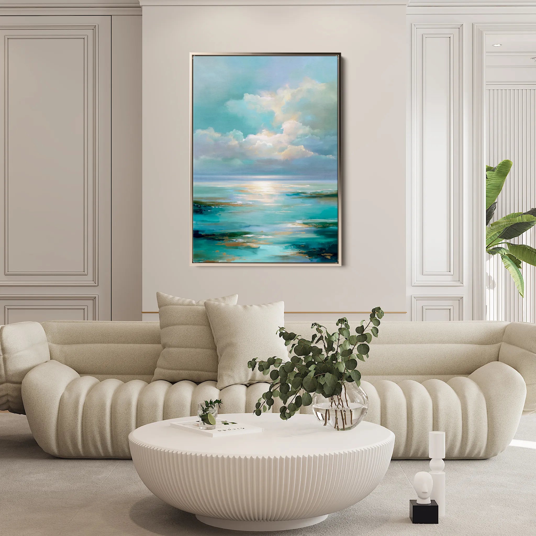 Abstract 1956 Canvas Art 18" x 24" / 45 x 60 cm / Black