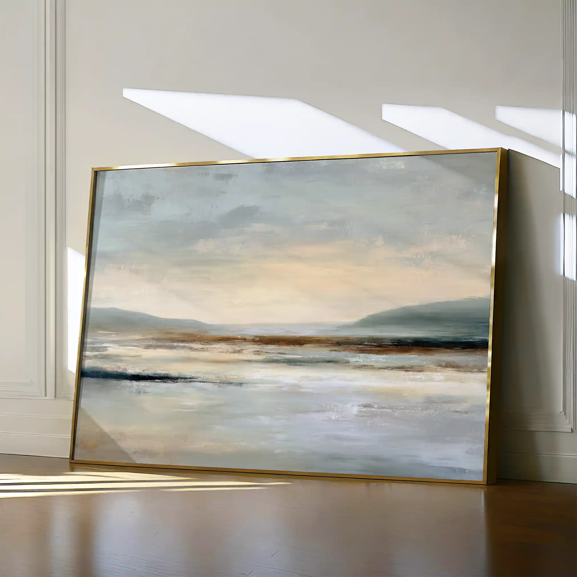 Abstract 1957 Canvas Art 18" x 24" / 45 x 60 cm / Black