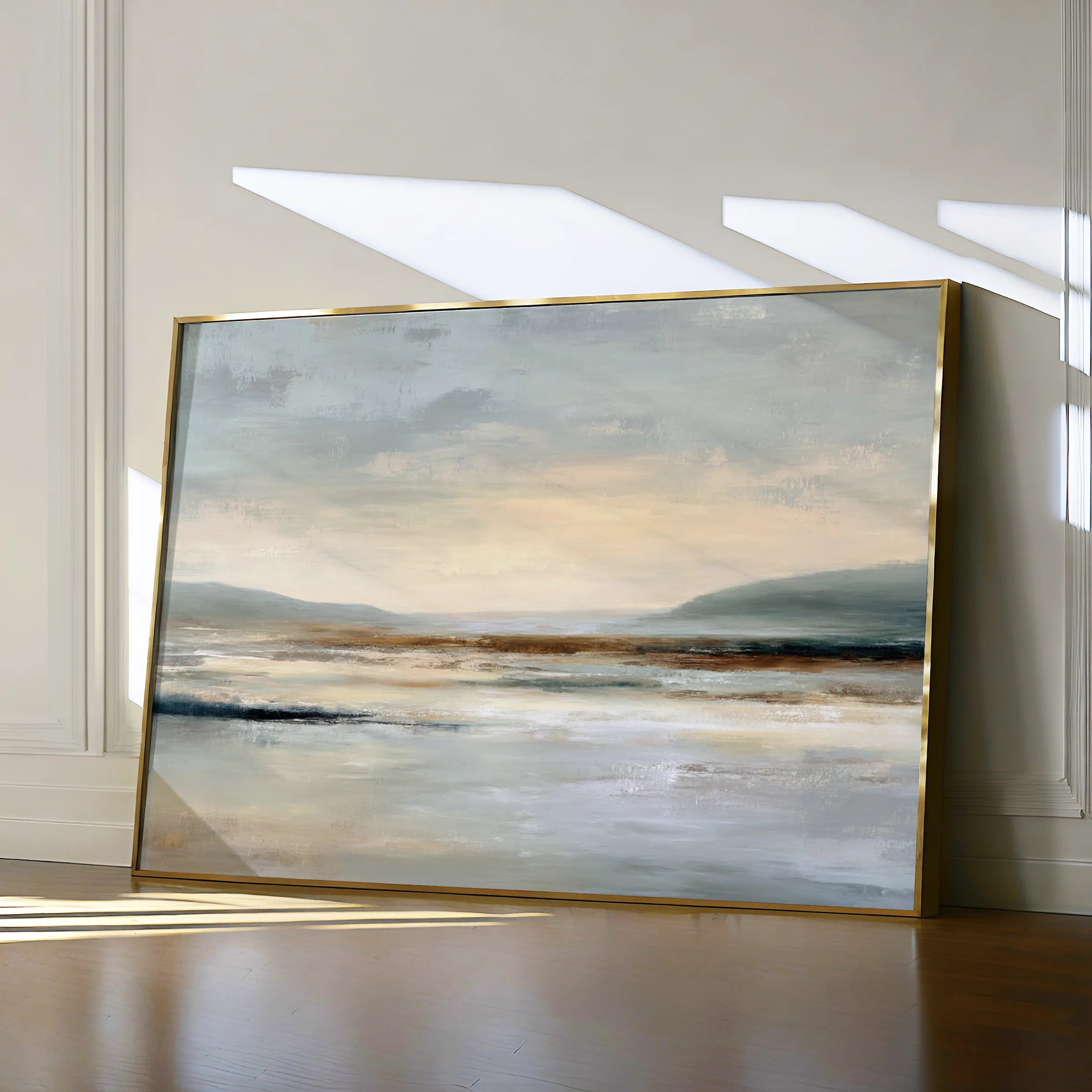 Abstract 1957 Canvas Art 18" x 24" / 45 x 60 cm / Black