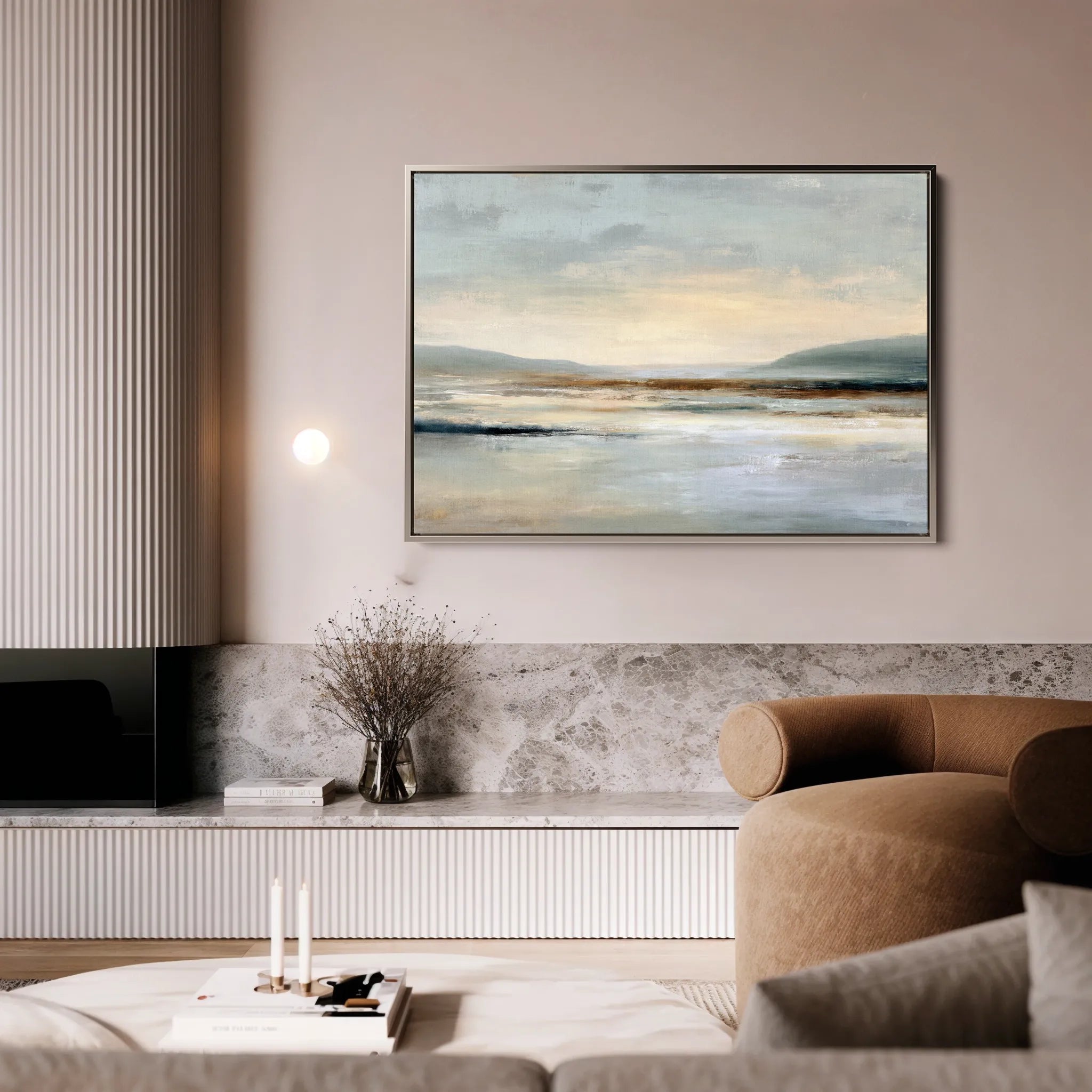 Abstract 1957 Canvas Art 18" x 24" / 45 x 60 cm / Black