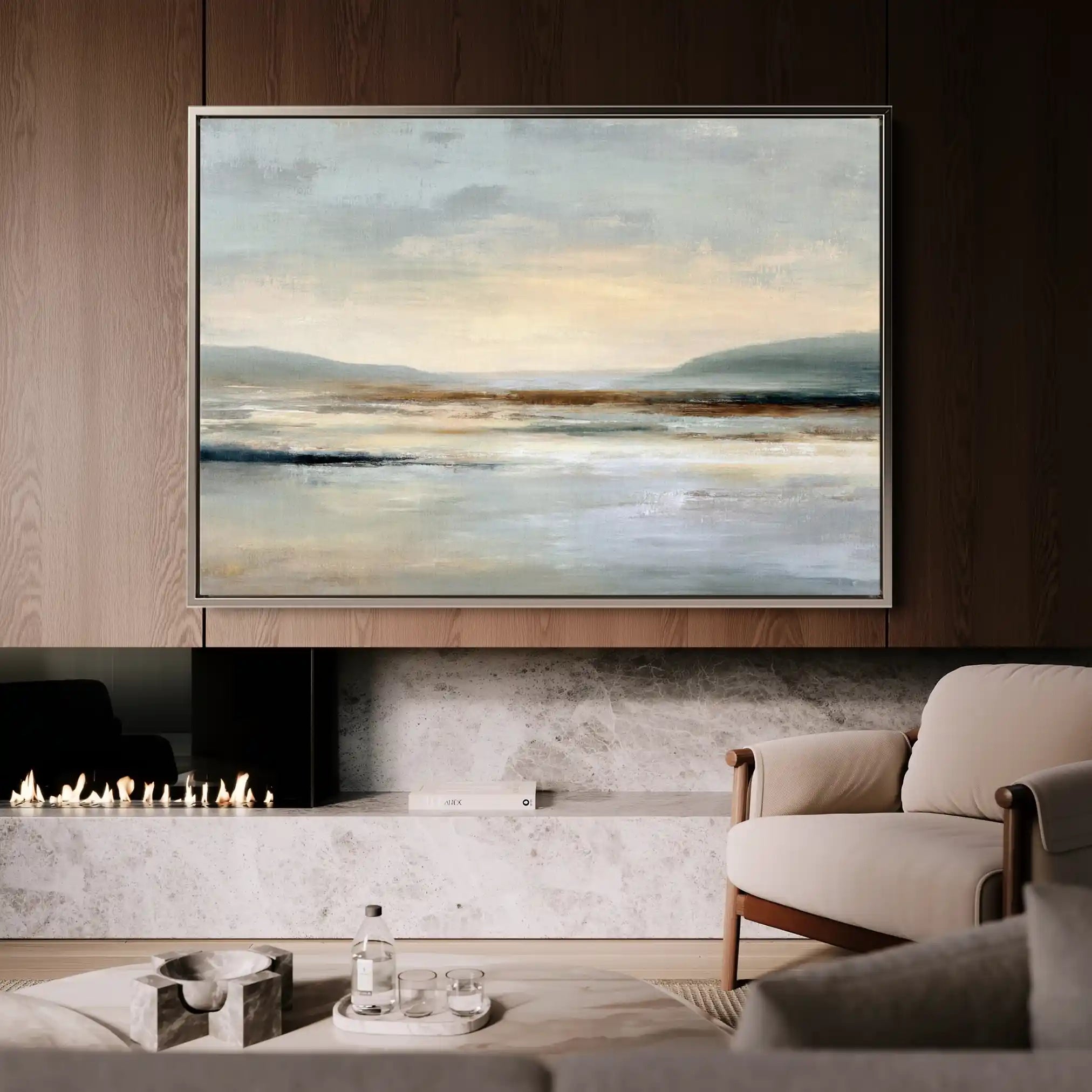 Abstract 1957 Canvas Art 60 x 40 cm / Black