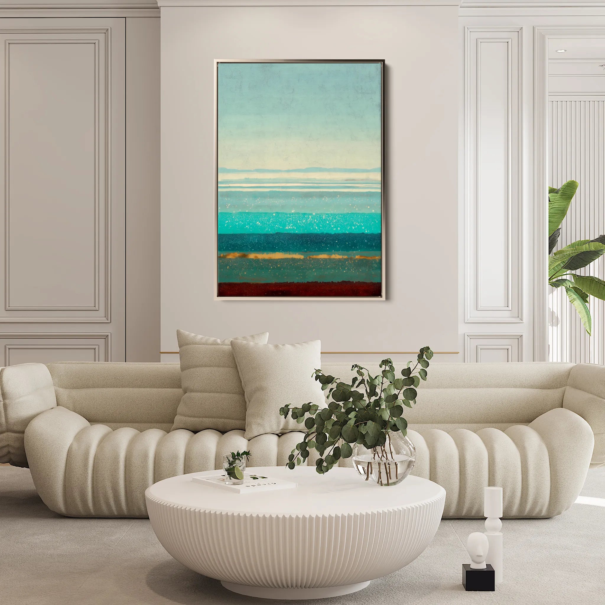 Abstract 1958 Canvas Art 18" x 24" / 45 x 60 cm / Black