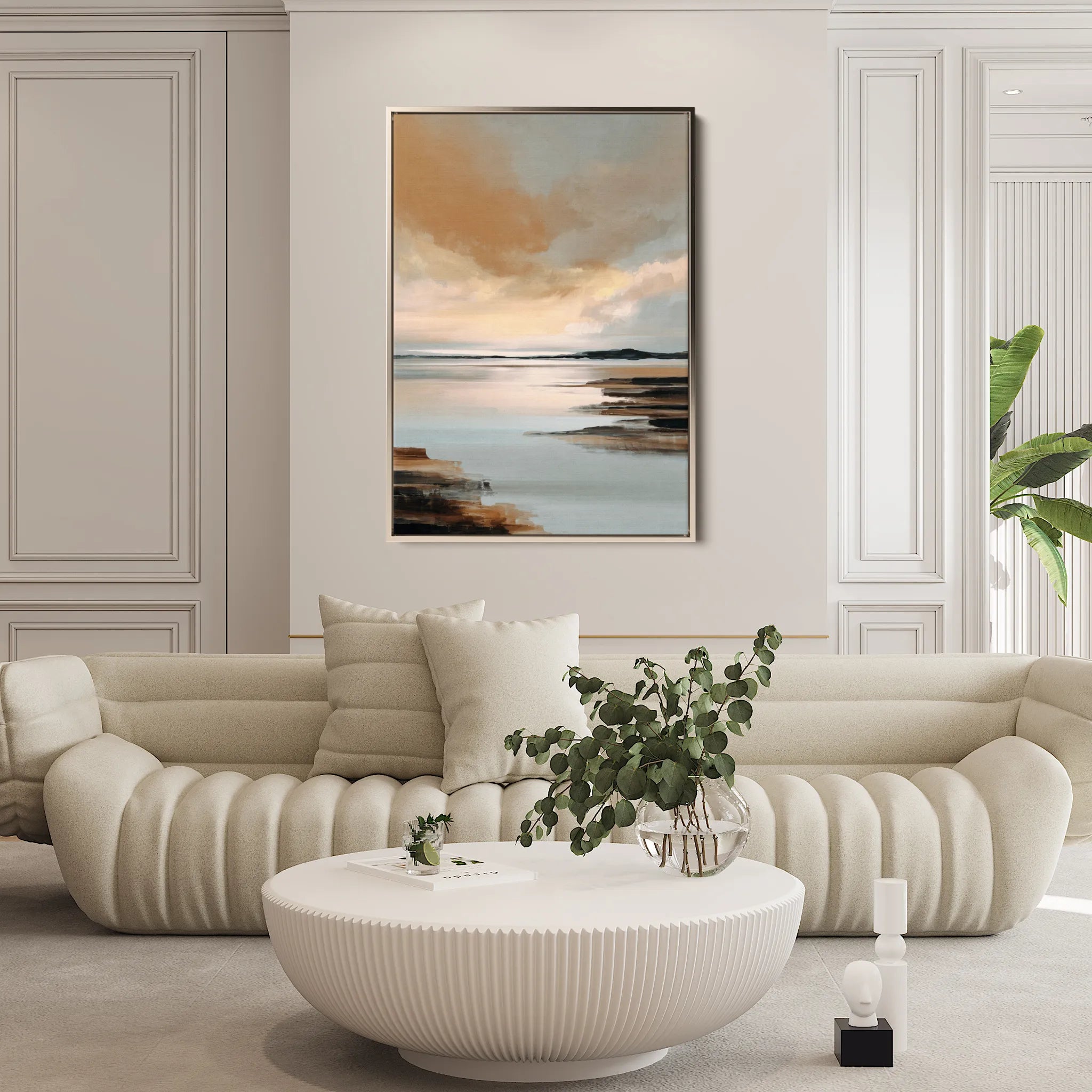 Abstract 1959 Canvas Art 18" x 24" / 45 x 60 cm / Black