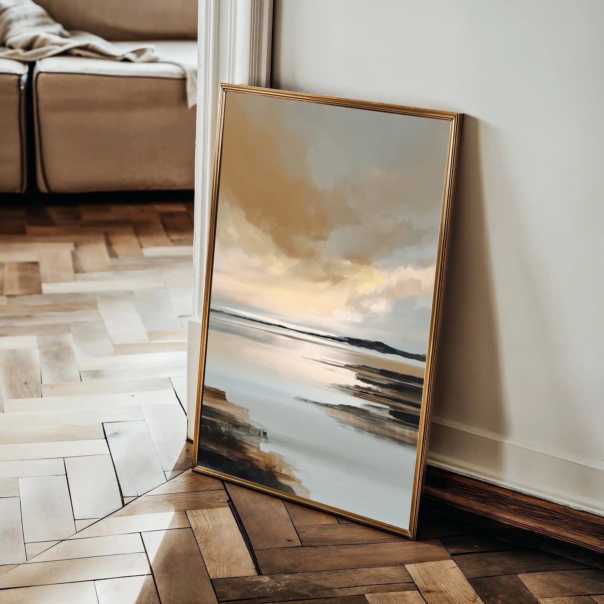 Abstract 1959 Canvas Art 18" x 24" / 45 x 60 cm / Black