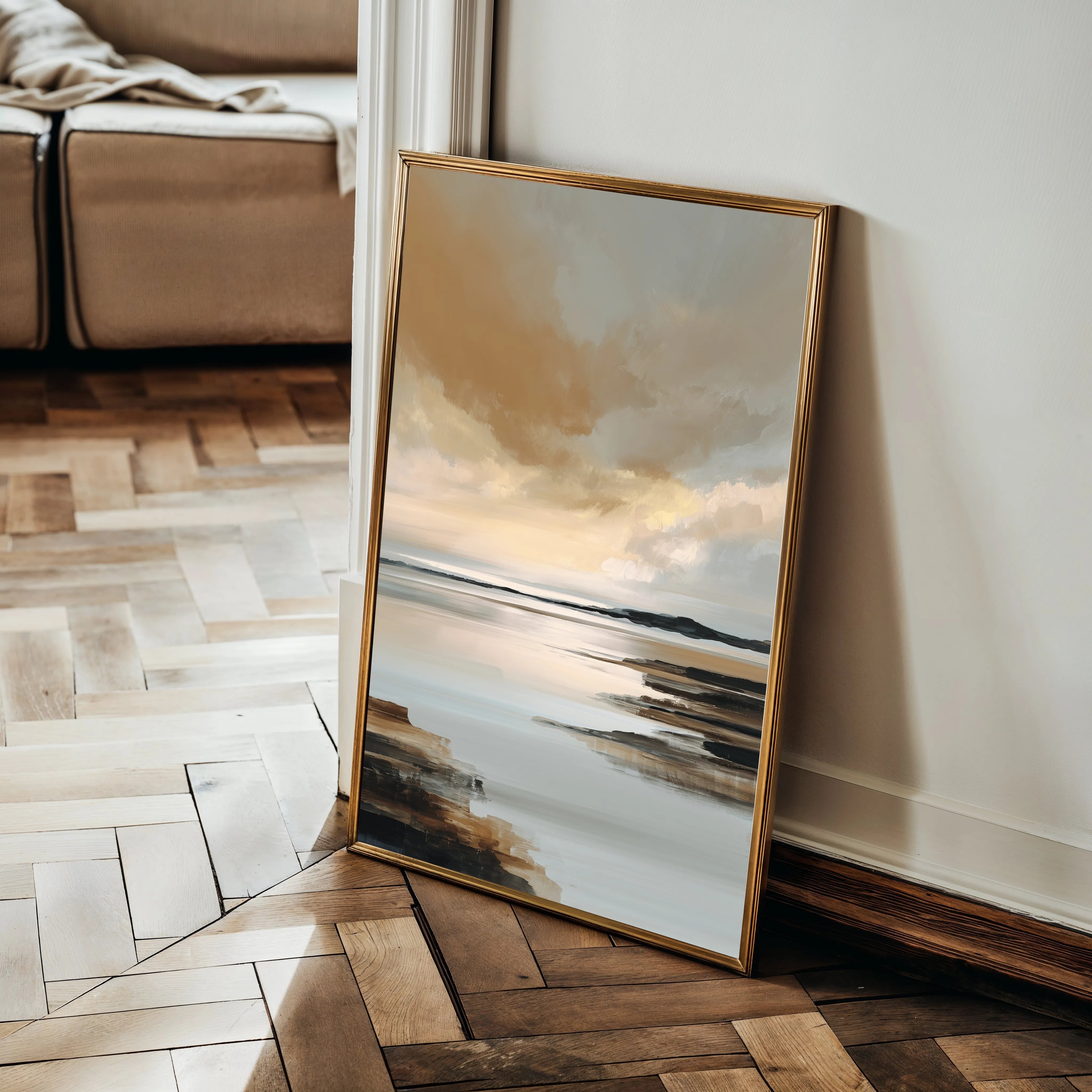 Abstract 1959 Canvas Art 18" x 24" / 45 x 60 cm / Black