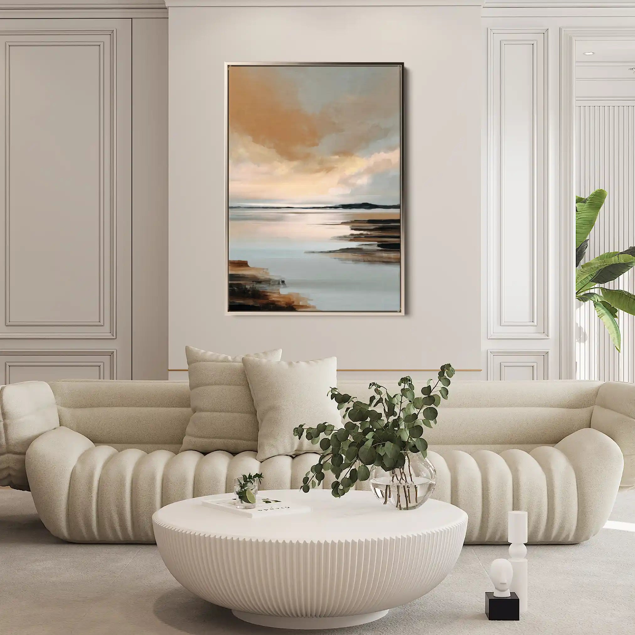 Abstract 1959 Canvas Art 60 x 40 cm / Black