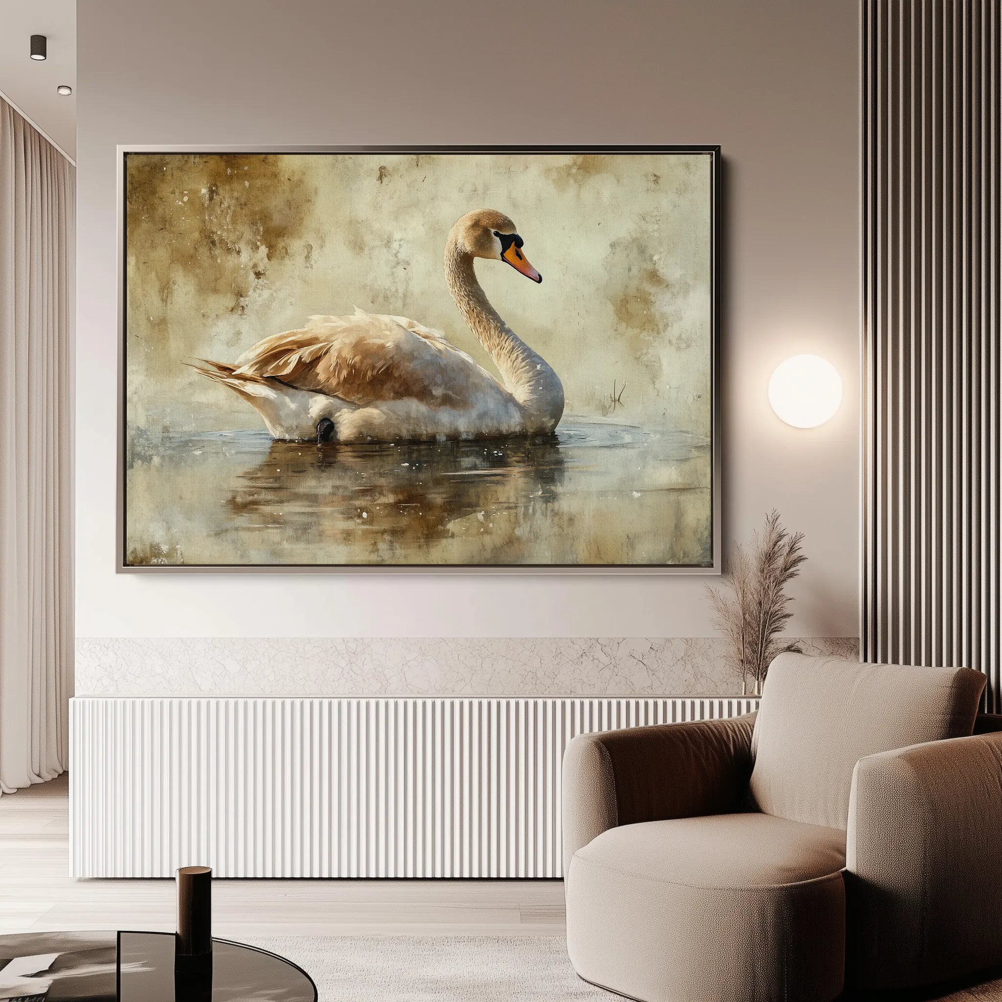 Animals 196 Canvas Art 18" x 24" / 45 x 60 cm / Black