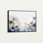 Floral 196 Canvas Art 60 x 40 cm / Black