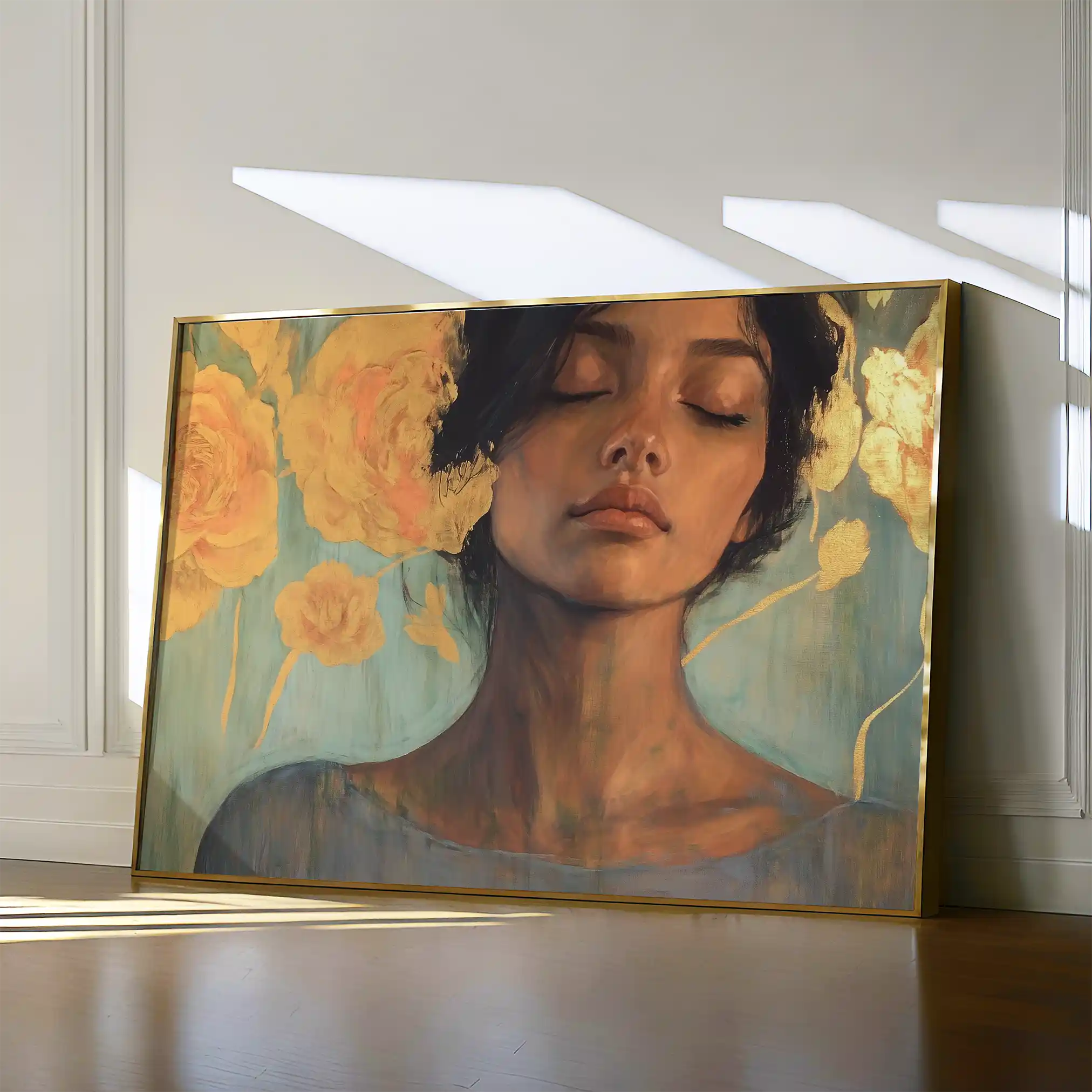 Portrait 196 Canvas Art 60 x 40 cm / Black