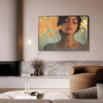 Portrait 196 Canvas Art 60 x 40 cm / Black