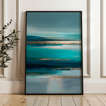 Abstract 1960 Canvas Art 60 x 40 cm / Black