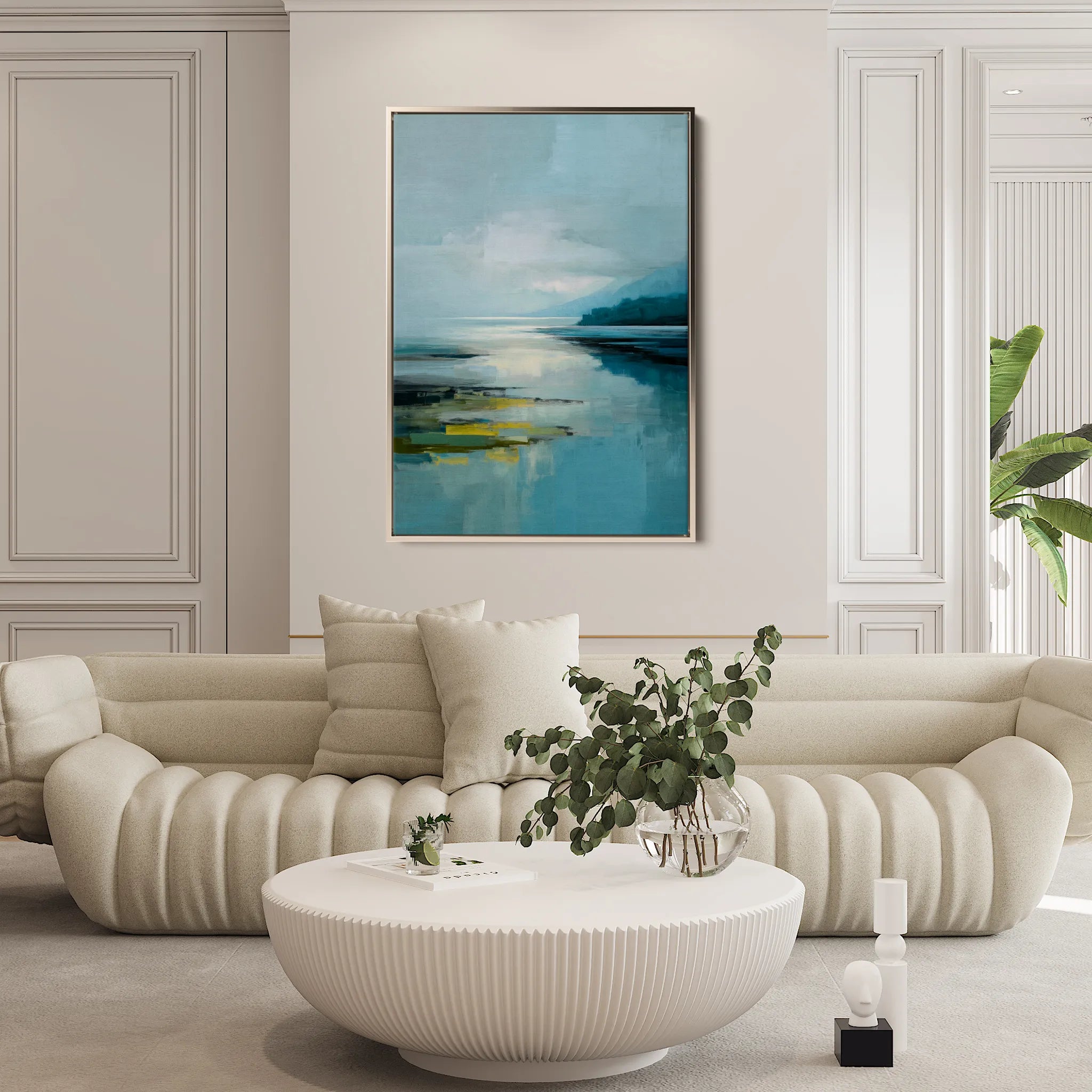 Abstract 1963 Canvas Art 18" x 24" / 45 x 60 cm / Black