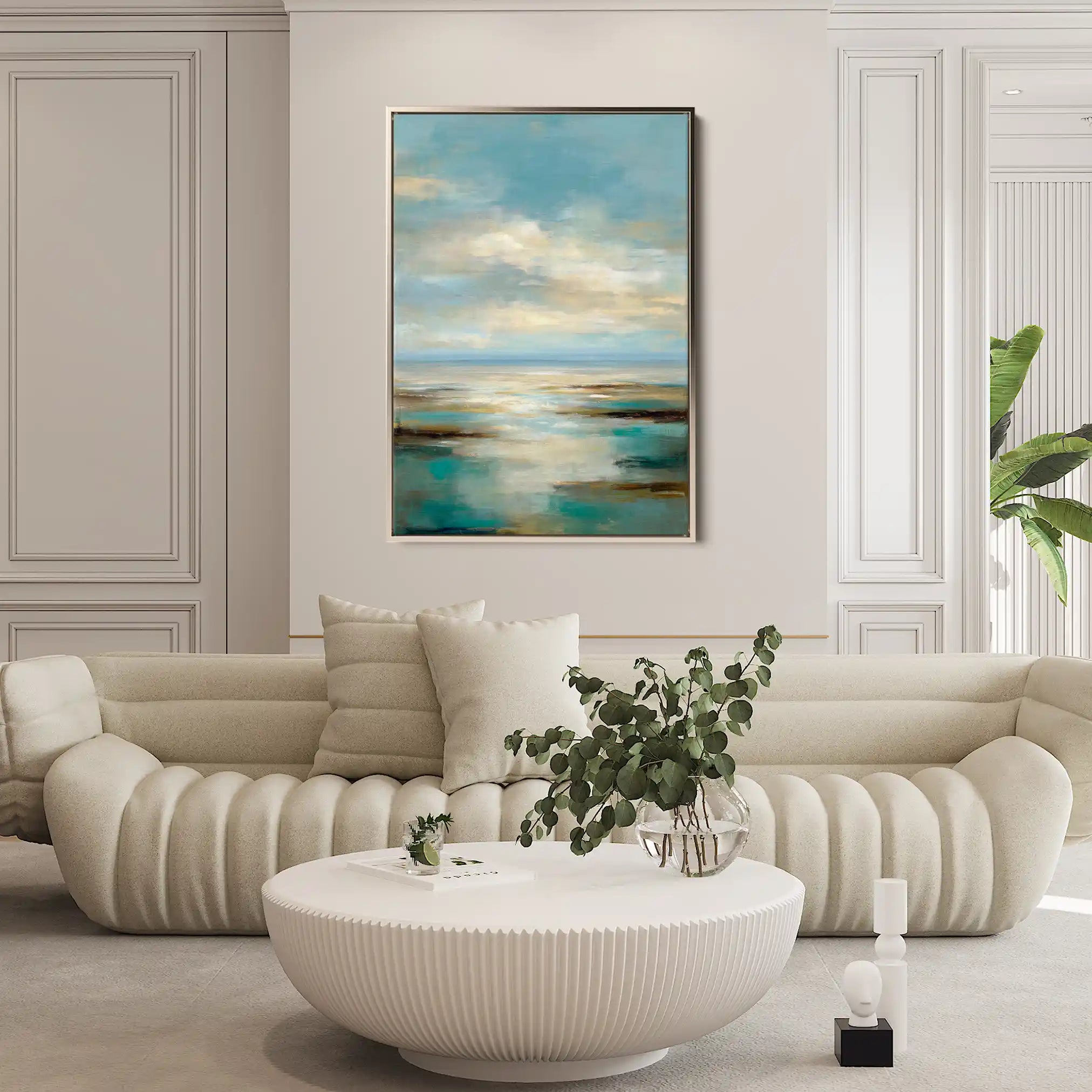 Abstract 1964 Canvas Art 60 x 40 cm / Black