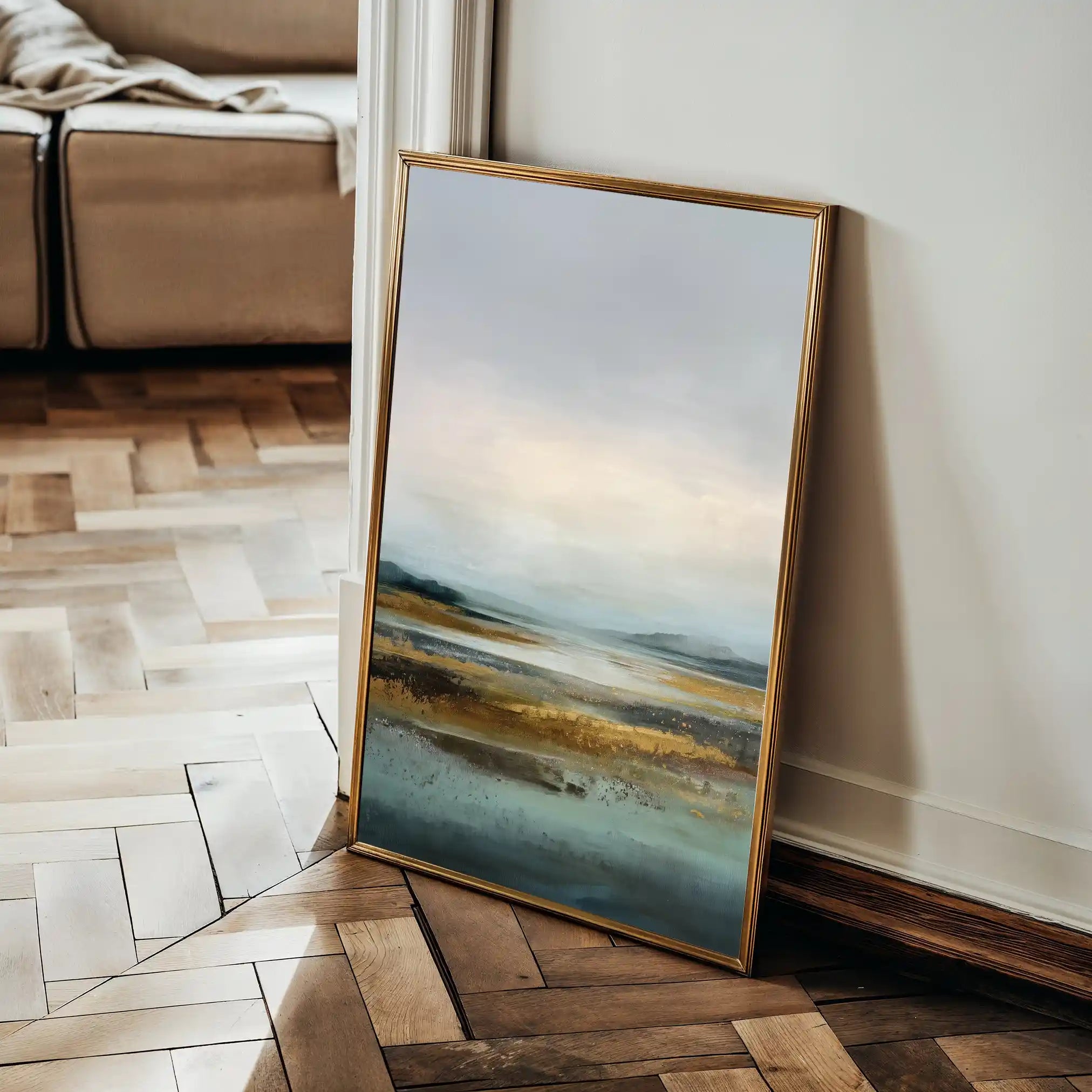 Abstract 1967 Canvas Art 18" x 24" / 45 x 60 cm / Black