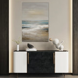 Abstract 1969 Canvas Art 18" x 24" / 45 x 60 cm / Black