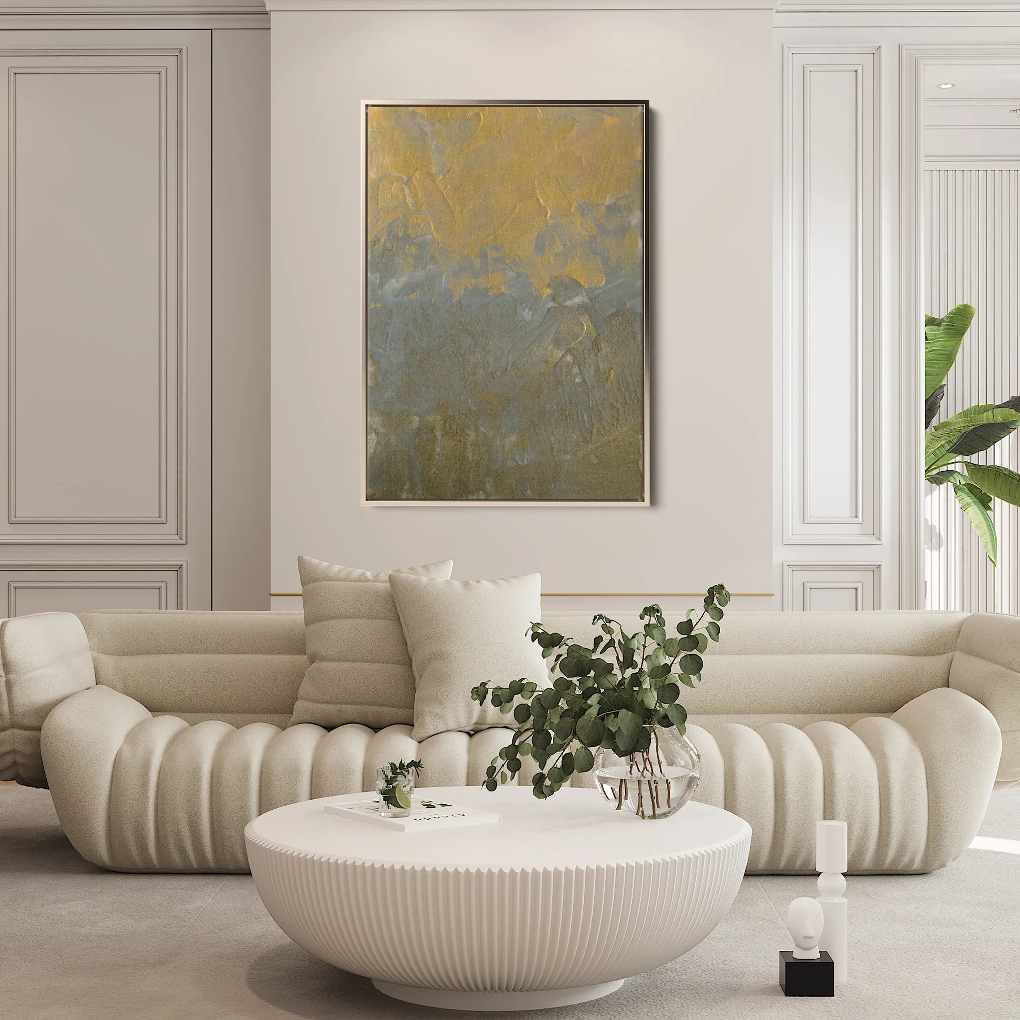 Abstract 197 Canvas Art 18" x 24" / 45 x 60 cm / Black
