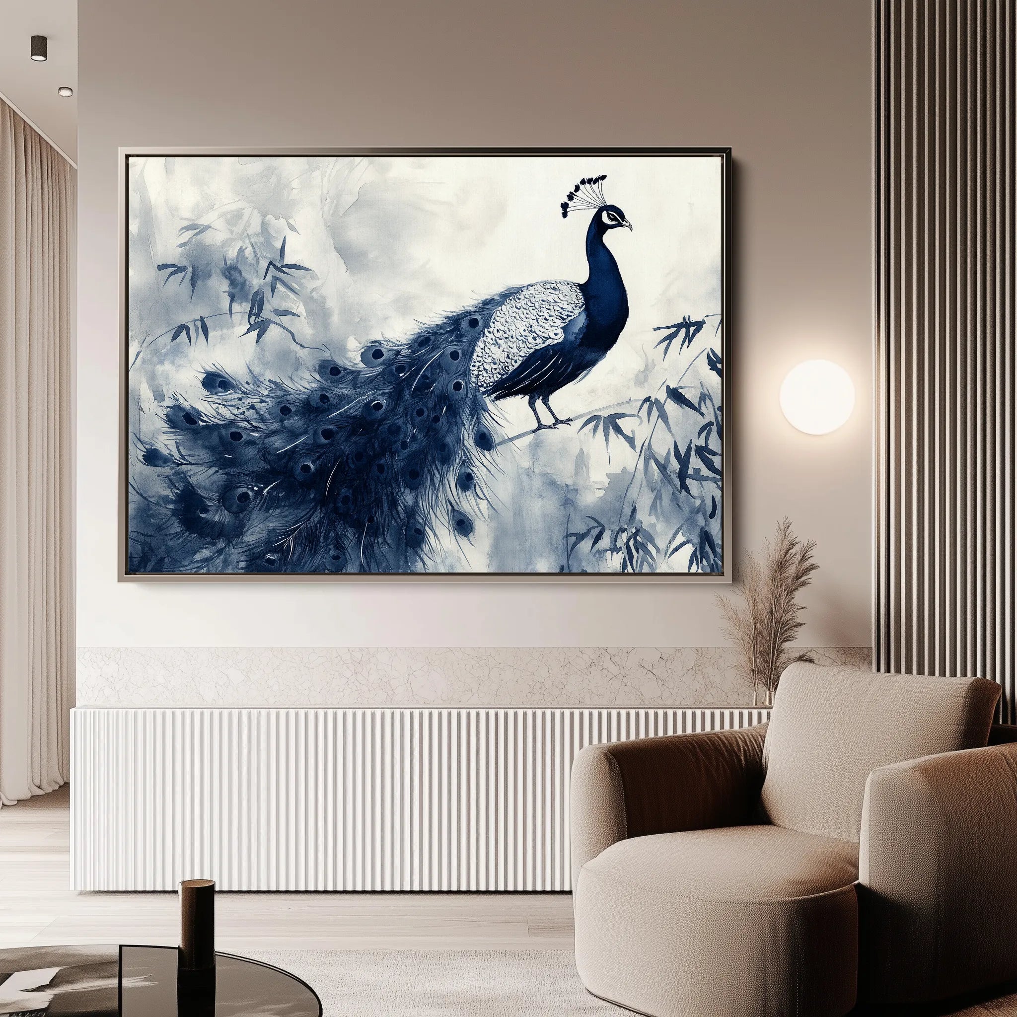 Animals 197 Canvas Art 18" x 24" / 45 x 60 cm / Black