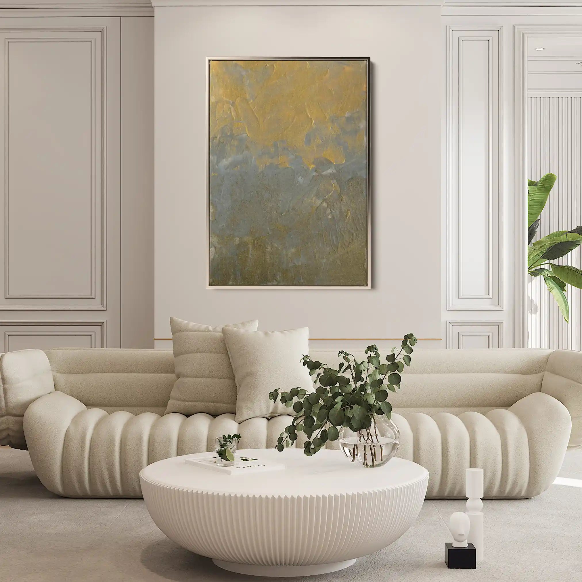 Abstract 197 Canvas Art 60 x 40 cm / Black