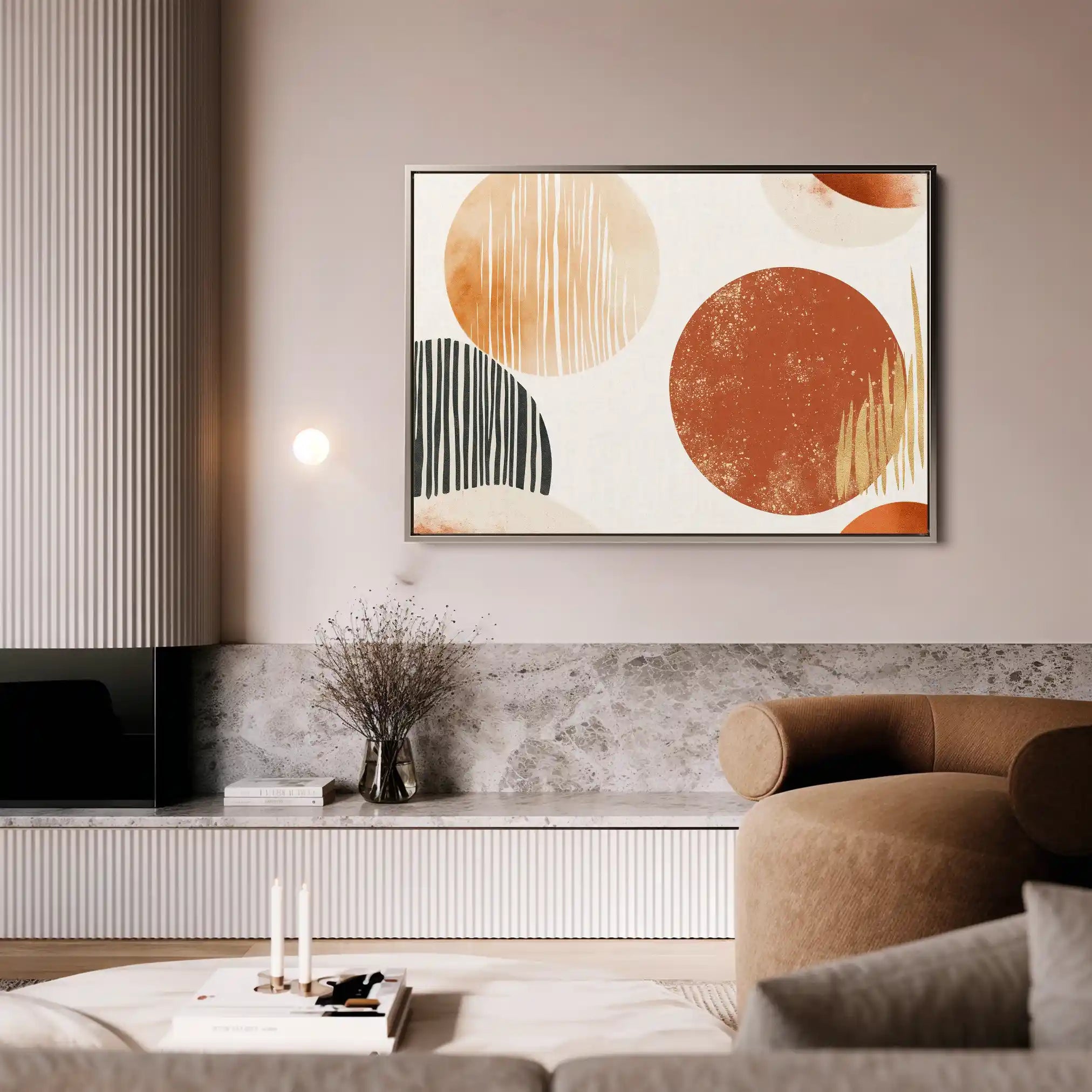 Boho 197 Canvas Art 60 x 40 cm / Black
