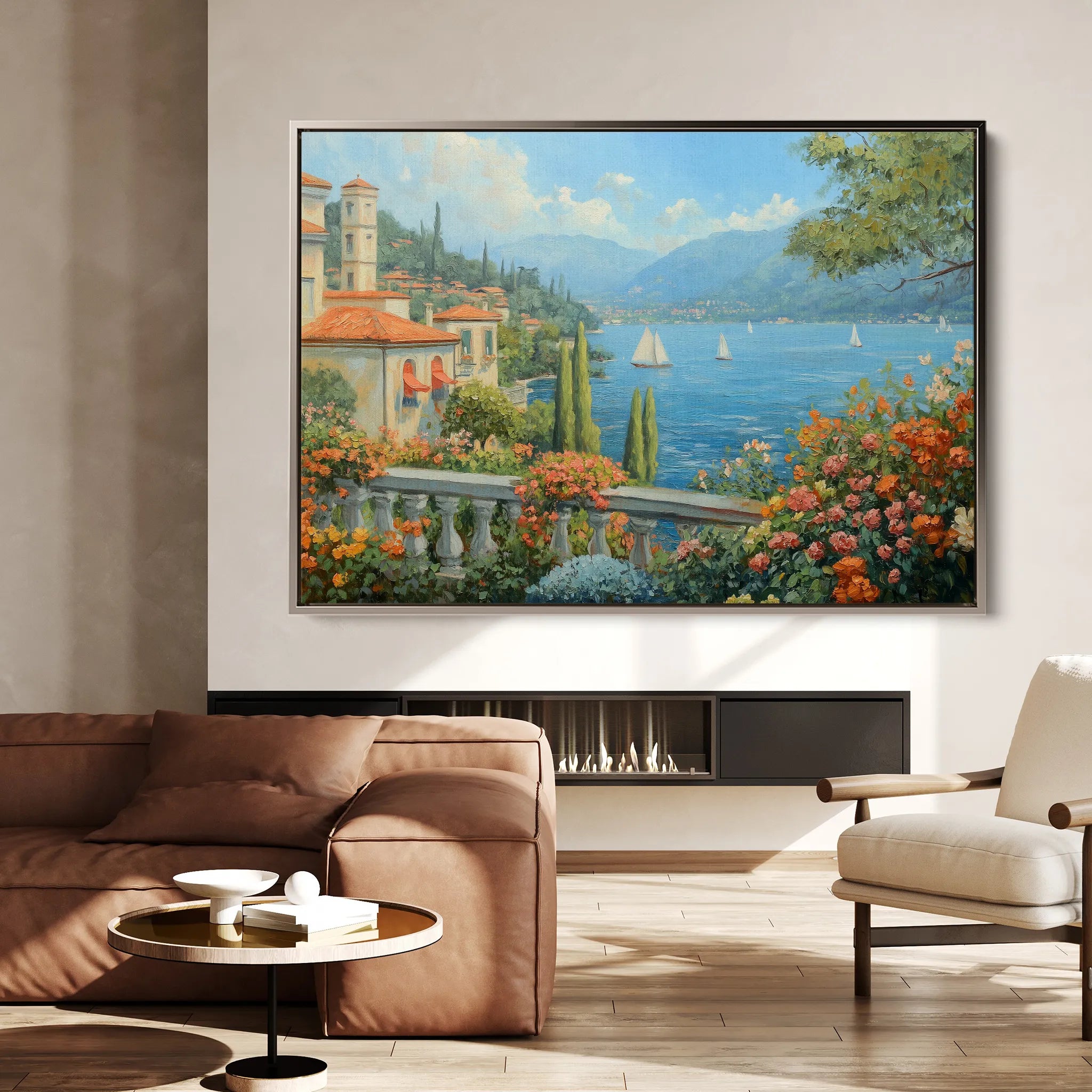 Landscape 197 Canvas Art 18" x 24" / 45 x 60 cm / Black