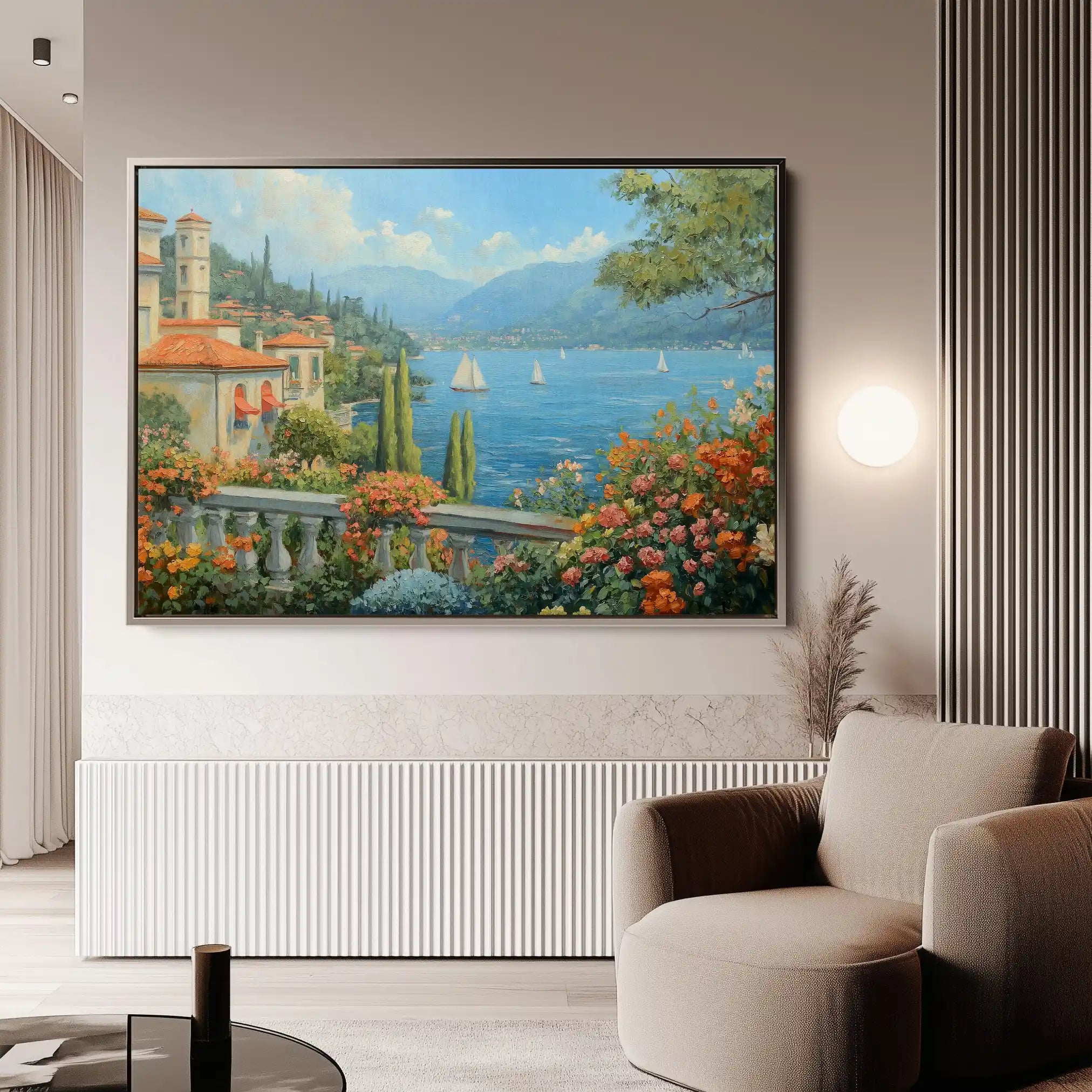 Landscape 197 Canvas Art 60 x 40 cm / Black