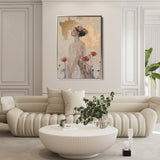 Portrait 197 Canvas Art 18" x 24" / 45 x 60 cm / Black
